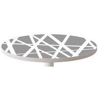 Guéridon bas Easy Office pied métal Ø 60 cm plateau coloris décor Street - Image 3