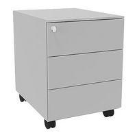 Caisson mobile métal 3 tiroirs rangement alu - Image principale