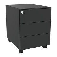 Caisson mobile métal 3 tiroirs rangement anthracite - Image principale
