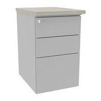 Caisson hauteur de bureau IDEA métal profondeur 60 cm thumbnail image 3