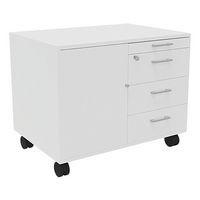 Console mobile bois IDEA blanc - Image principale