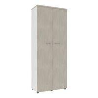 Armoire portes battantes haut. 217 cm blanc/béton - Image principale