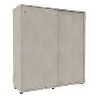 Armoire bois IDEA portes coulissantes hauteur 131 cm