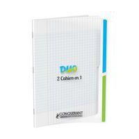 Cahier duo 2 en 1 polypropylène 96 pages 90g 24x32 cm - Conquerant