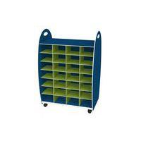 Meuble de rangement à double entrée - Bleu / anis - Image principale