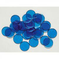 Maxi-jetons en plastique bleu - Nathan