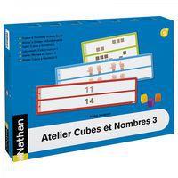 Atelier cubes et nombres 3 pour 4 enfants - Nathan