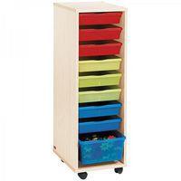 Colonne haute à bacs multicolores - Teinte Bouleau - Image principale