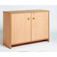 Meuble bas à portes hêtre MobiNathan - Image principale