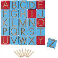 Les pistes graphiques lettres capitales et stylets - Nathan