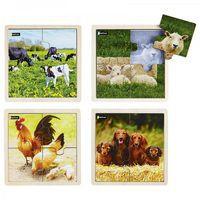 Lot de 4 puzzles - Les animaux en famille - Nathan