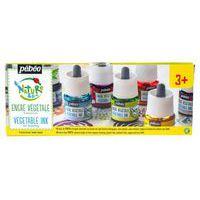 Set 5 flacons 45ml encre à dessiner végétale secondaires - Pébéo