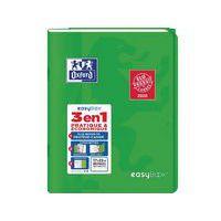 OXFORD Cahier EasyBook 17x22cm Grands Carreaux Seyès 96 Pages Agrafées Couverture Polypro Vert - Image principale