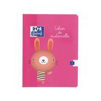 OXFORD Cahier Maternelle 17x22cm Réglure Double Ligne 3/10mm 32 Pages Agrafées Couverture Carte Coloris Assort - Image principale