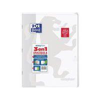 OXFORD Cahier EasyBook 24x32cm Grands Carreaux Seyès 96 Pages Agrafées Couverture Polypro Incolore - Image principale