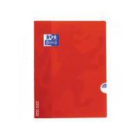 OXFORD Cahier OpenFlex 24x32 Grands Carreaux Seyès 96 Pages Agrafées Couverture Polypro Rouge - Image principale
