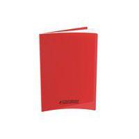 Cahier Conquérant Classique agrafé 24x32cm 96 pages 90g Uni Rouge Polypro - Image principale