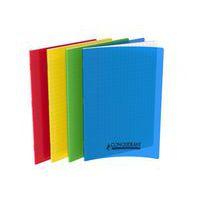 Cahier polypropylène 96 pages 90g A4 seyès couleurs - Conquerant