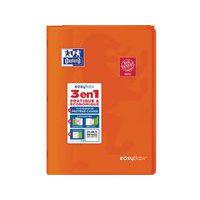 OXFORD Cahier EasyBook A4 Grands Carreaux Seyès 96 Pages Agrafées Couverture Polypro Orange - Image principale