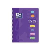 Cahier de textes carte 148 pages spirale 17x22 seyes couleurs - Oxford