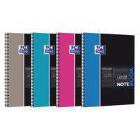 OXFORD Cahier Etudiants Notebook A4+ Petits Carreaux 5mm 160 Pages Reliure Intégrale Couverture Carte Coloris - Image principale