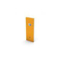 Bloc-notes shopping 160 pages 7,4x21cm 5x5 couverture orange - Oxford