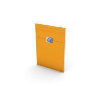 OXFORD Bloc-Notes Orange A4 Petits Carreaux 5mm 80 Feuilles Agrafées Couverture Carte Enduite Orange - Image principale
