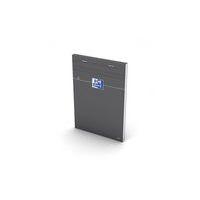 OXFORD Bloc-Notes Orange A5 Petits Carreaux 5mm 80 Feuilles Agrafées Couverture Carte Enduite Gris - Image principale