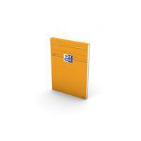 OXFORD Bloc-Notes Orange A6 Petits Carreaux 5mm 80 Feuilles Agrafées Couverture Carte Enduite Orange - Image principale