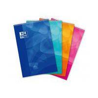 Bloc-notes 160 pages A4 seyes spirale coloris assortis lagoon - Oxford
