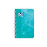 Carnet 180 pages 11x17cm 5x5 coloris assortis lagoon - Oxford