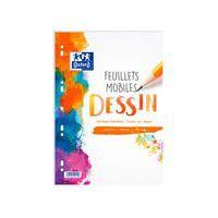 50 feuilles simples dessin A4 90g uni blanc sous film - Oxford