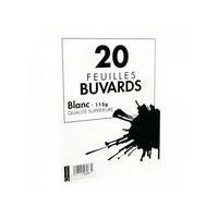 CAMBRIDGE Pochette de 20 Buvards 16x21cm Epaisseur 115g Blanc - Image principale