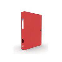 Boîte Capacité Standard Memphis 24x32cm Dos 40mm avec Bouton Pression Couverture Polypro Rouge - Image principale