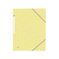 OXFORD Chemise 3 Rabats Top File + A4 avec Elastique Couverture Carte Jaune Pastel - Image principale
