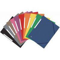 Chemise 3 rabats élastique A4 carte 10 couleurs top file+ - Oxford