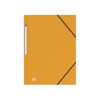 OXFORD Chemise 3 Rabats Memphis A4 avec Elastique Couverture Polypro Jaune - Image principale