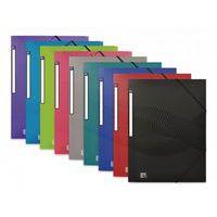 Chemise 3 Rabats Osmose A4 avec Elastique Couverture Polypro Coloris Assortis - Image principale