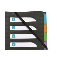 OXFORD Trieur Standard Memphis A4 12 Positions Couverture Polypro Noir - Image principale