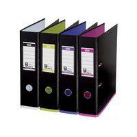 Classeur levierPP A4XL dos 8 cm 2 anneaux noir My Colour - Oxford