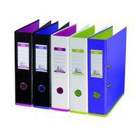 Classeur levier PP A4XL dos 8 cm 2 anneaux bicolore My Colour - Oxford