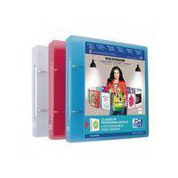 Classeur PP 17x22 cm dos 4 cm 2 anneaux Polyvision - Oxford