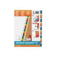 Jeu 26 intercalaires alpha A4XL blanc carte 170g 26 positions - Oxford