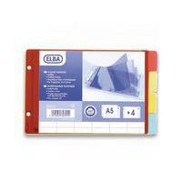 OXFORD Intercalaires A5 Paysage 4 Positions PVC Translucide Epaisseur 14/100ème Coloris Assortis - Image principale