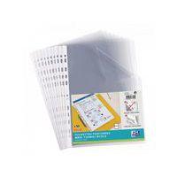 Sachet 50 pochettes perforées 24x32 lisse 6/100ème incolore - Oxford