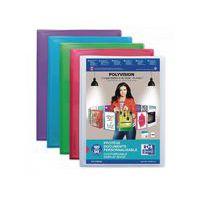 OXFORD Protège-Documents Polyvision A4 160 vues / 80 pochettes Couverture Polypro Translucide Coloris Assortis - Image principale