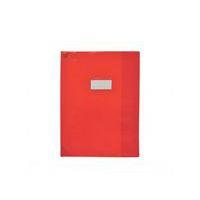 OXFORD Protège-Cahier Strong Line 24x32cm avec Rabat Marque-Page PVC Translucide 15/100ème Rouge - Image principale