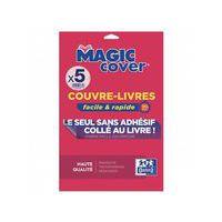 5 feuilles couvre-livres A4 pvc lisse 9/100è incolore - Oxford