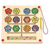 Jeu magnétique en bois : Les fleurs - Eduplay