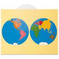 Carte puzzle Le monde - Nienhuis